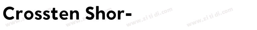 Crossten Shor字体转换 Crossten Shor字体转换